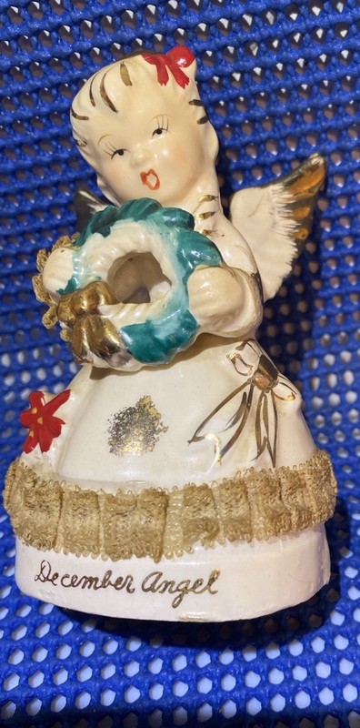 VINTAGE DECEMBER ANGEL OF THE MONTH -  CHRISTMAS