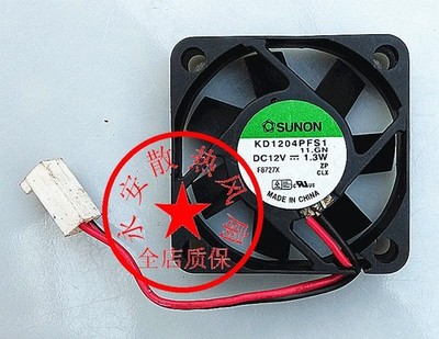 1 PCS     Fan  KD1204PFS1   DC 12V 1.3W   4010  4CM 2 PIN *tm