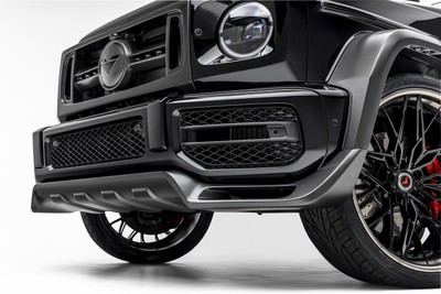 Vorsteiner Aero Front Spoiler Glossy Carbon Fiber PP 2x2 Fits Mercedes G63 AMG