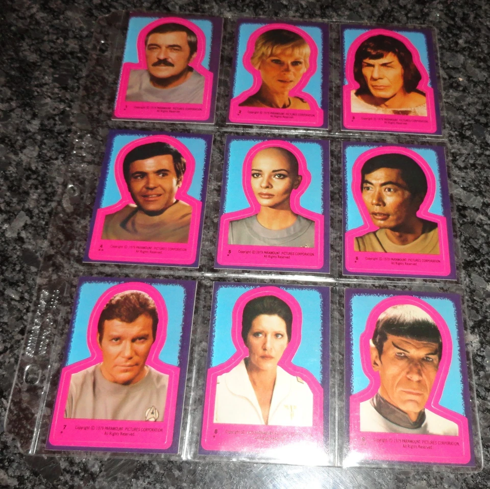 Juego completo de 88 cartas Star Trek The Motion Picture 1979 + juego de 22 pegatinas Foto 4 de 4