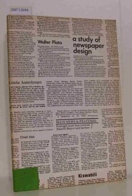a study of newspaper design Analysis and Synthesis of Legibility Research and It