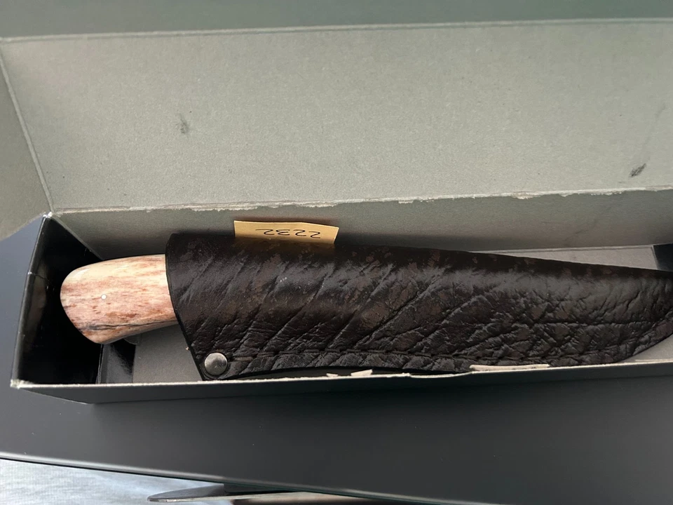 5” BLADE ARNO BERNARD KNIFE, FIX 2232, GIRAFFE BONE HANDLE, NEVER USED - Image 4 of 4