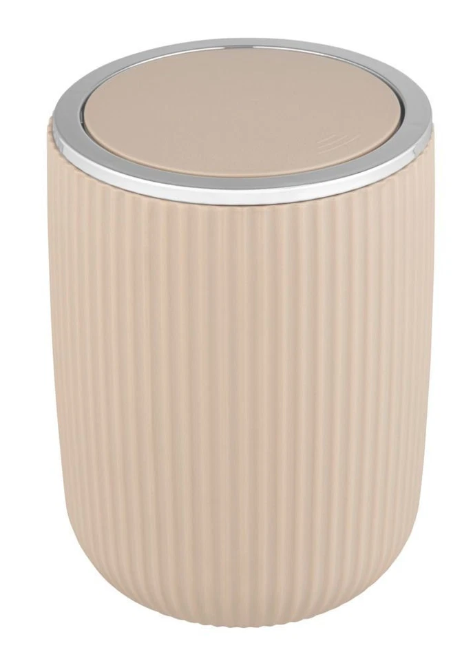 Schwingdeckeleimer Mod. Agropoli S Beige Kosmetikeimer mit Schwingdeckel, 2 l - Bild 1 von 2