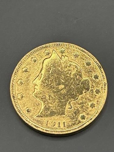 1911 24k Gold Plated Liberty Nickel US Coin. #1