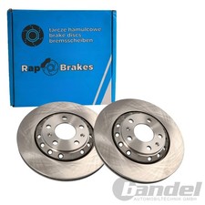 2x RAP BRAKES BREMSSCHEIBEN 310mm BELÜFTET HINTEN passend für AUDI A8 VW PHAETON