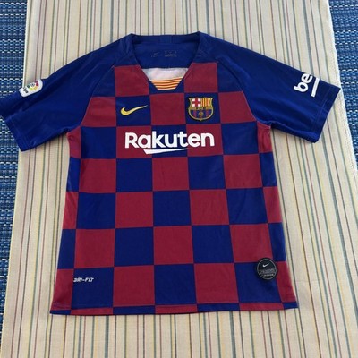FC Barcelona Jersey Mens Small Messi 10 La Liga Soccer Nike Dri