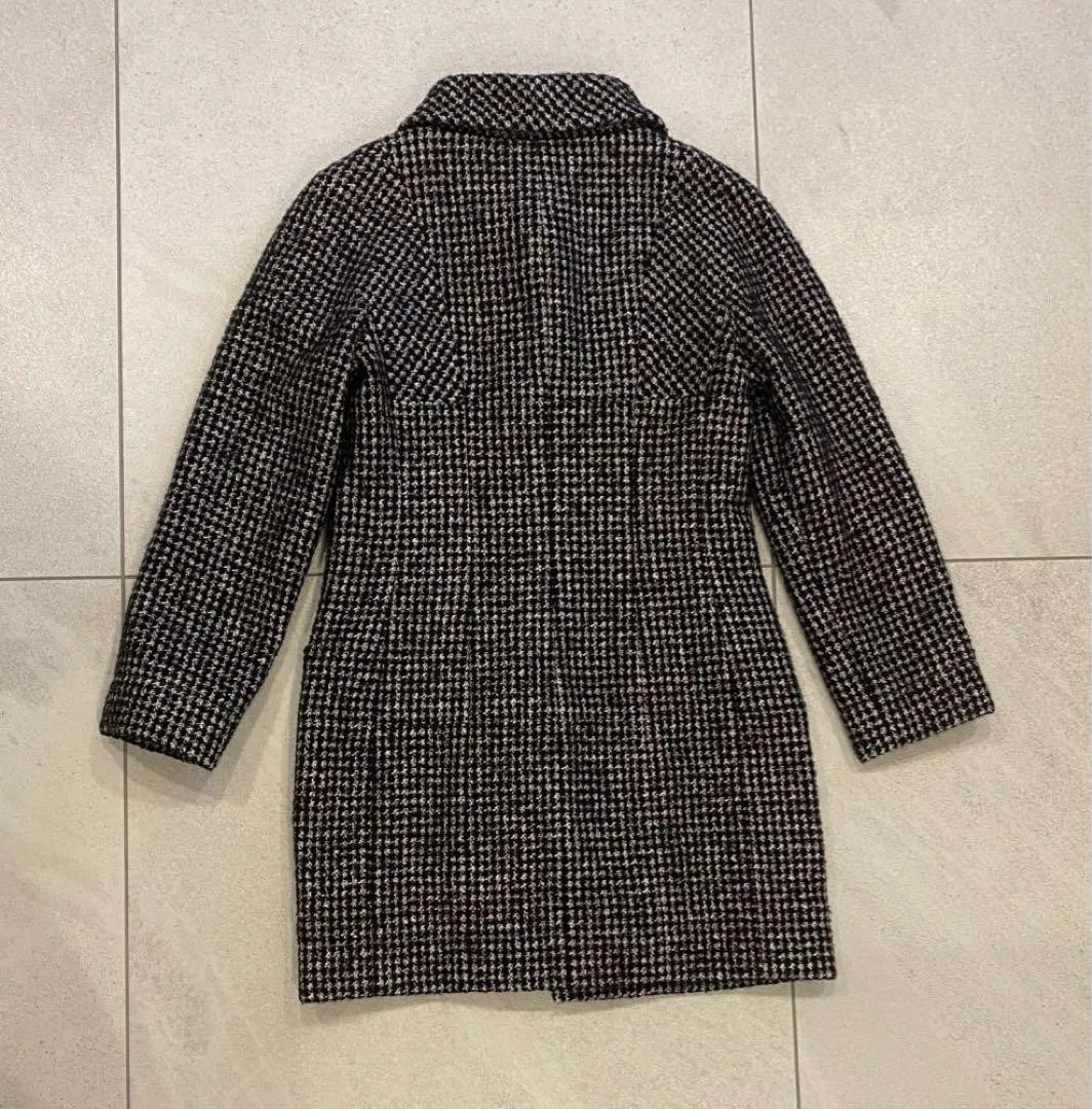 Giacca cappotto tweed monotono Chanel leone bottone cocco