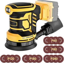 5-Inch Random Orbital Sander, Cordless Sanding Machine Compatible with Dewalt 20