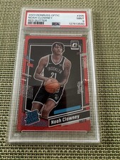 2023 Donruss Optic NOAH CLOWNEY Rookie RED RC PSA 9 POP 2 RARE 39/75