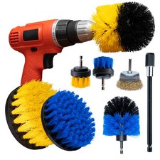 DANVIG 8 PCS Drill Brush Attachment – Multipurpose Drill Brushes for Cleaning