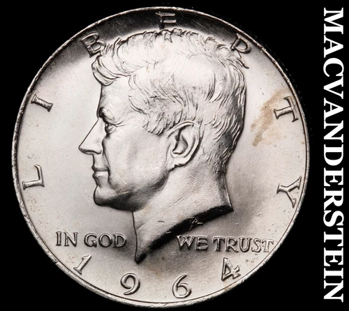 1964 Kennedy Half Dollar- Silver Choice Gem Brilliant Uncirculated #i9841
