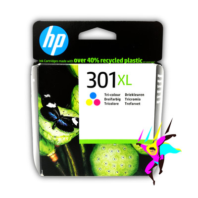 ORIGINAL HP 301XL COLOR TINTENPATRONE - CH564EE - DESKJET OFFICEJET B-WARE MwSt