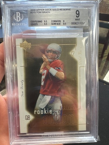 Tom Brady #215 2000 Upper Deck Gold Reserve card