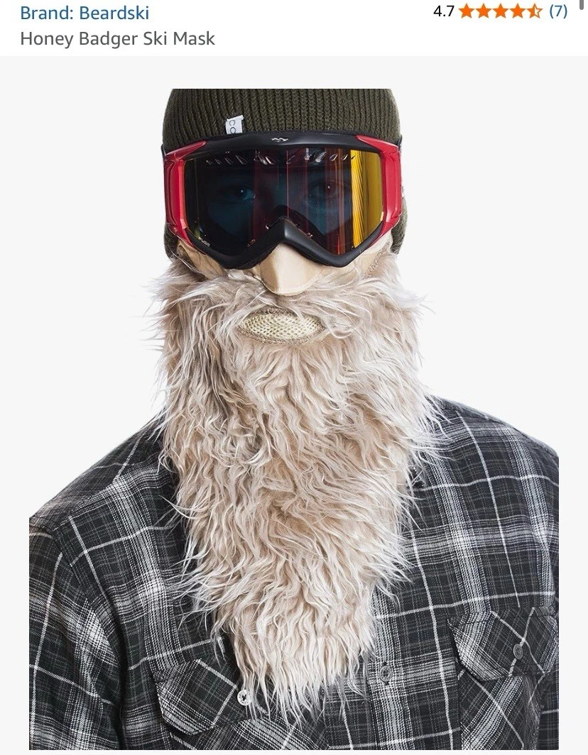 Case of Beardski Honey Badger Ski Mask