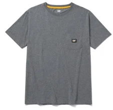 CAT  Caterpillar Men’s Pocket Tee Grey 