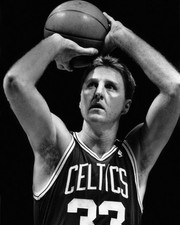 1990 Boston Celtics LARRY BIRD Glossy 8x10 Photo NBA Basketball Freethrow Print