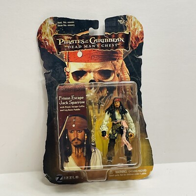 Pirates Of The Caribbean Dead Mans Chest Prison Escape Jack Sparrow Figure NEW