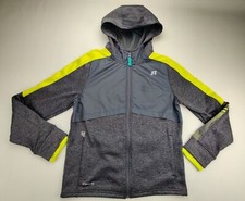 Russell Athletics Dri-Power 360 Full Zip Grey/Neon Green Hoodie Youth 2XL 18 