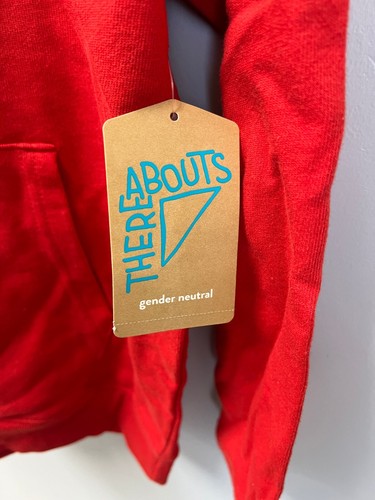 Thereabouts Bright Red Hoodie Sweatshirt Boys Size Medium 10/12 - Picture 6 of 7