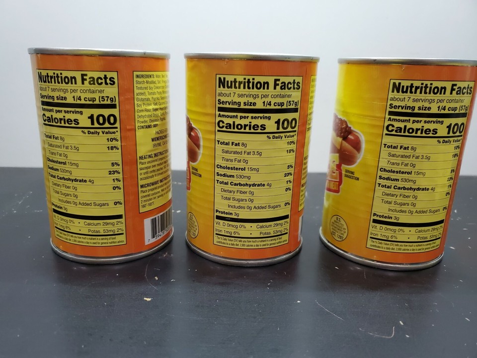 WIENERSCHNITZEL CHILI SAUCE IN CAN 3 Cans Secret Recipe Limited NEW eBay