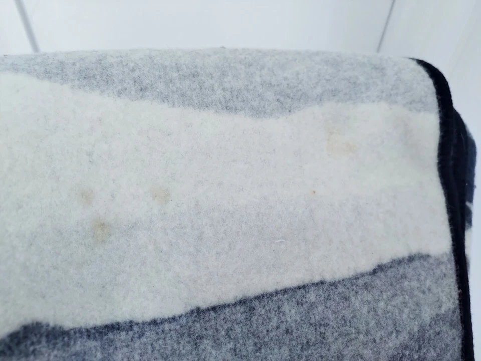 Bald Eagle Blanket - 55"x58" - Black Gray White - Pendleton Woolen Mills - Wool - Image 3 of 4