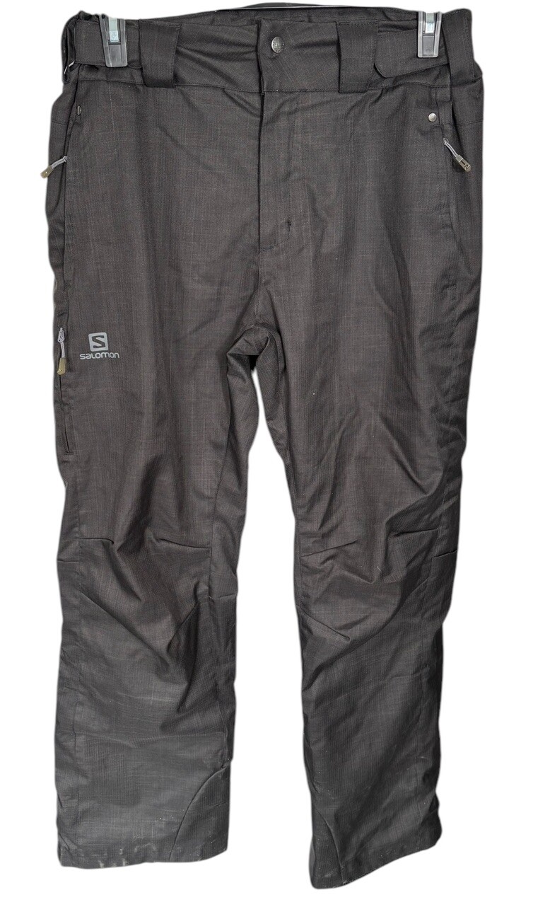 Salomon Pantaloni da Neve Snow Board Nero Taglia Large Vita Regolabile Fodera