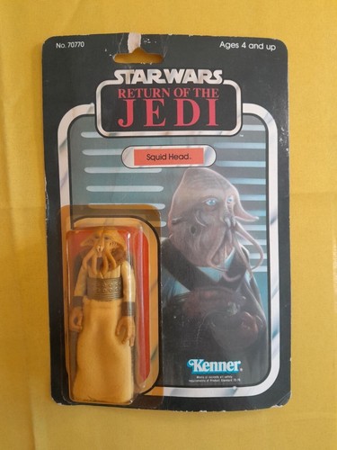 Vintage 1983 Star Wars Tintenfischkopf Rückkehr der Jedi Kenner Original - T18