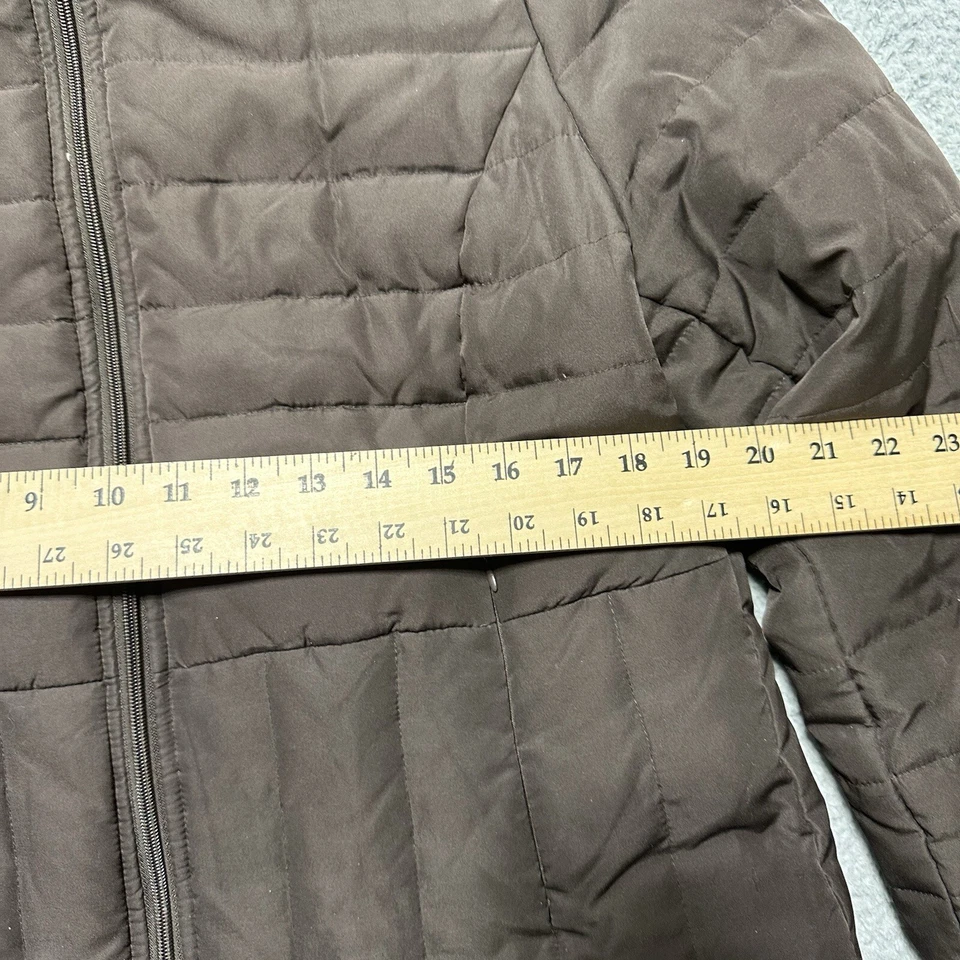 Kenneth Cole реакции вниз пуховик куртка женский размер большой коричневый пальто - Изображение 3 из 4