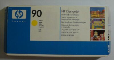 HP 90 Printhead + Cleaner C5057A yellow gelb DesignJet 4000 4500 ps 4500mfp 2022