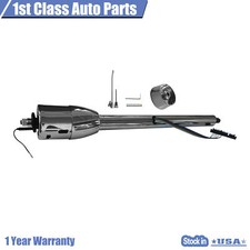 32 Chrome Tilt Manual Steering Column W 9 Hole Wheel Adapter No Key Stainless 32 Chrome Tilt Manual Steering Column W 9 Hole Wheel Adapter No Key Stainless