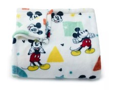 NEW MICKEY MOUSE SHAPES Throw Blanket Fluffy Oversize Soft 60x72 GIFTS HOLIDAYS