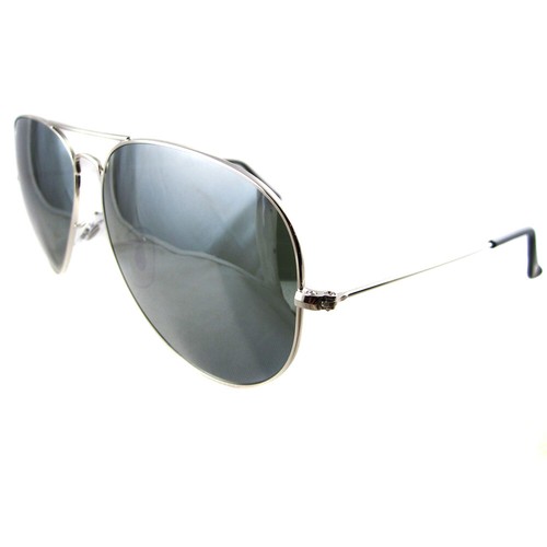 Ray-Ban Sunglasses Aviator 3025 Silver Gray Mirror 003/40 Large 62mm  805289090243 | eBay