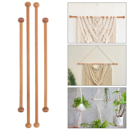 4Pcs Tapestry Rod Wooden Hanging Pole Tapestry Hanging Stick Wooden Tapestry - Picture 4 of 12