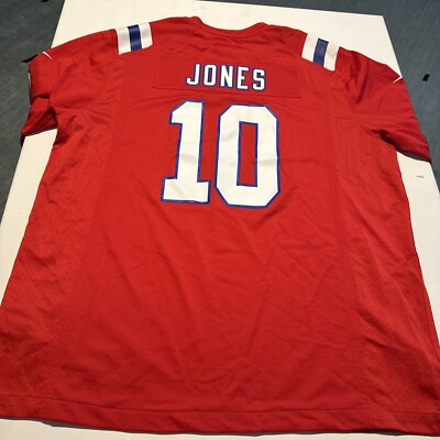 Nike New England Patriots #10 Mac Jones On Field Red NFL Football