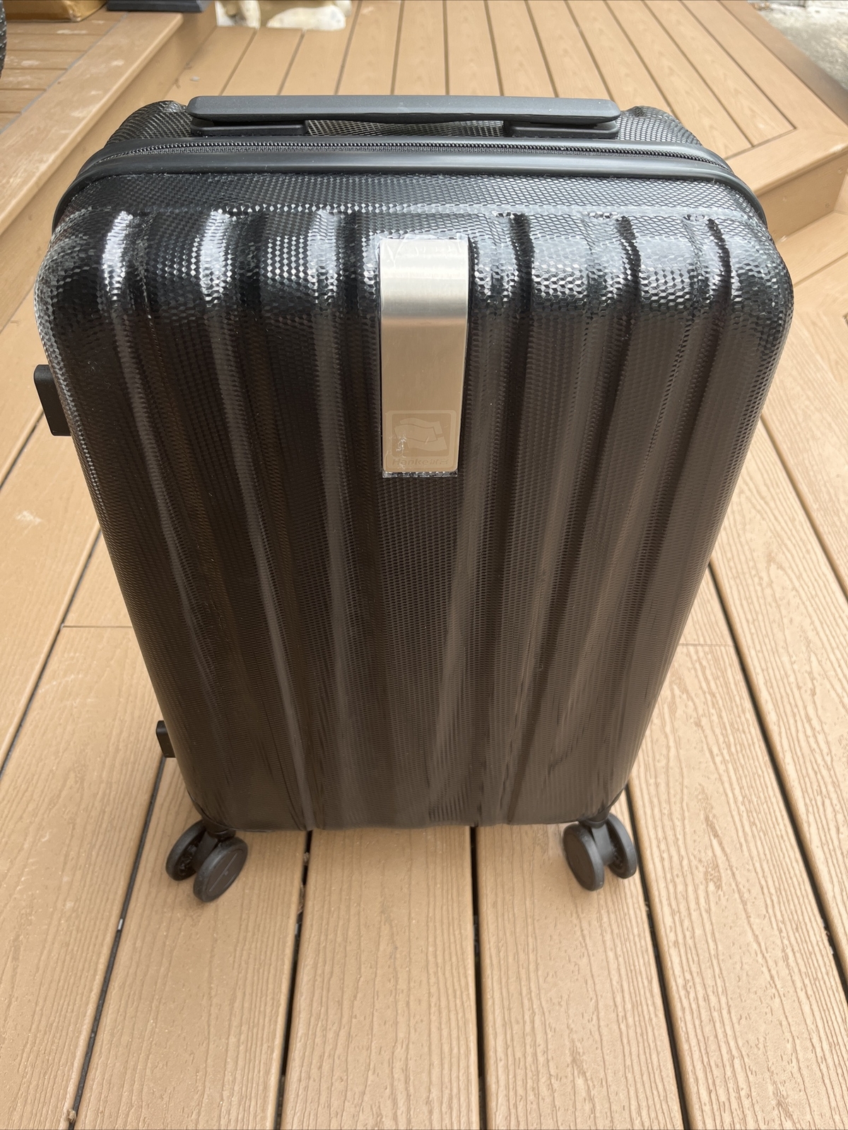 Hanke Carry On Luggage Suitcase with Wheels 20in Spinner Luggage Black-image