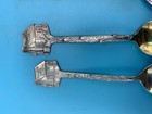 SPOONS PAIR TOWLE'S LOG CABIN & PAIR REED & BARTON ALL 4" vintage — photo 4