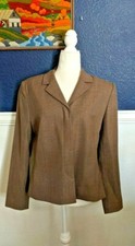 Pendleton 100 Virgin Wool Brown Jacket Blazer Sz 12 Portland Oregon