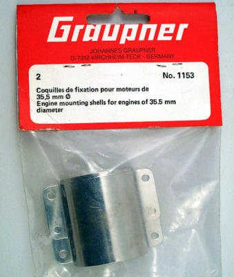 Graupner 1153 Engine Mounting Shells 35.5 mm Modeling | eBay UK