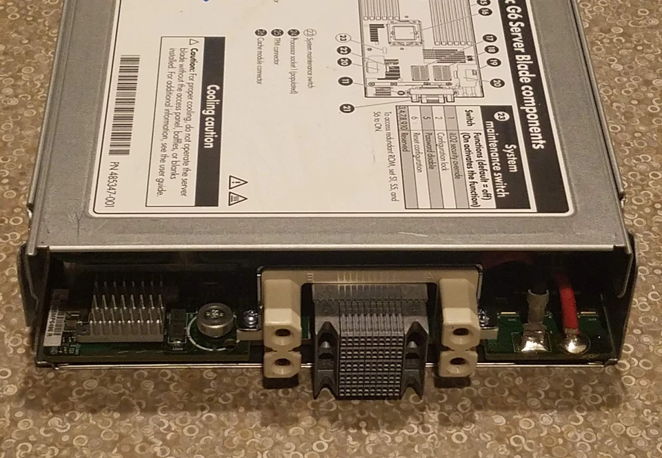 HP Proliant BL460c G6 BLADE 2X Quad Core X5570 2.93Ghz 48GB RAM NIC Fibre + More - Image 3 of 4