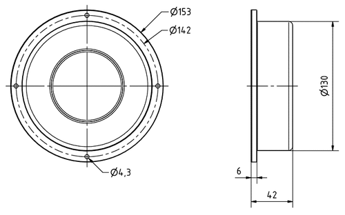 Visaton Bsx 130 Wp - 4 Ohm Trasduttore Acustico Riproduzione Dei Bassi 100 Watt - Bild 2 von 2