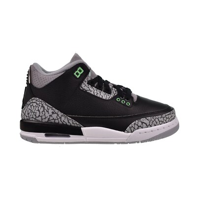 Jordan Retro (GS) Big Kids' Shoes Black-Wolf Grey-White