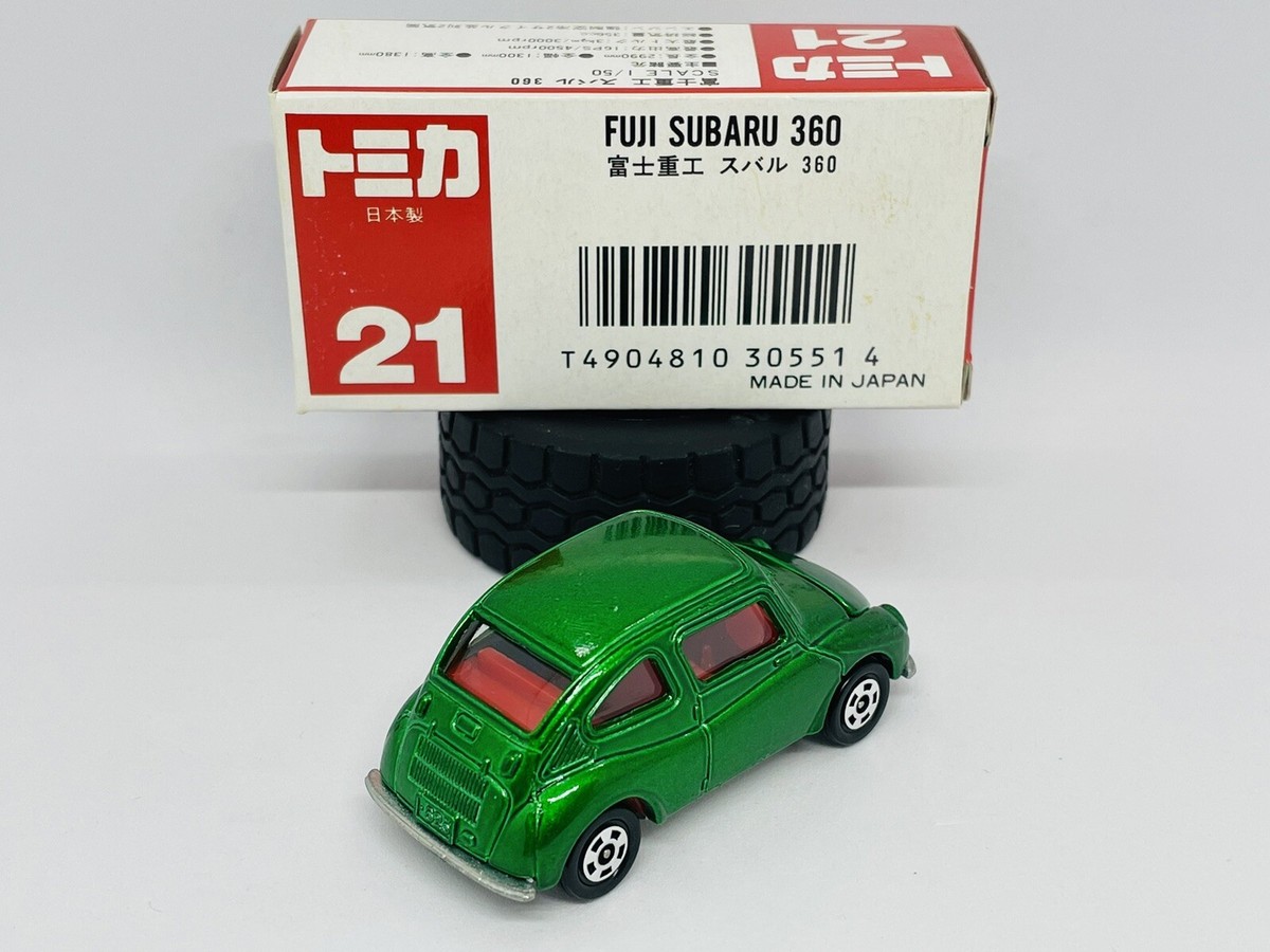 Tomica Tomy 21-4-25 Fuji Subaru 360 - Metallic Green - Made Tomica Tomy 21-4-25 Fuji Subaru 360 - Metallic Green - Made