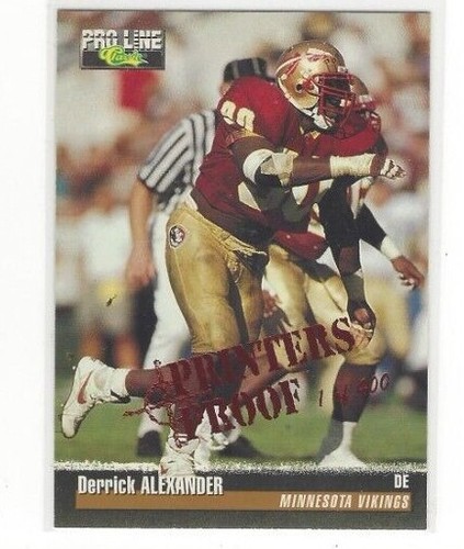 1995 CLASSIC PRO LINE FOOTBALL PRINTERS PROOF INSERT SINGLES /400 - Bild 7 von 12