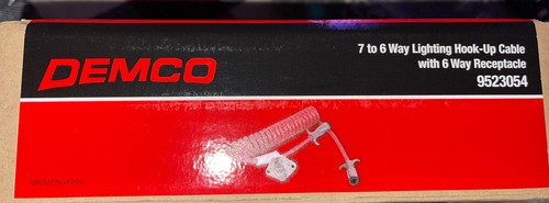 DEMCO 9523054 7 TO 6 WAY AUX COIL WIRING RV Towing Trailer Car - Picture 3 of 4