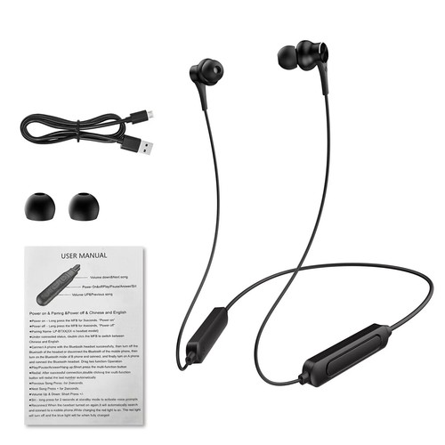 Bluetooth Nackenbügel Sport Wireless Kopfhörer Mikrofon Headset Stereo Ohrhörer Ohrhörer - Bild 13 von 13