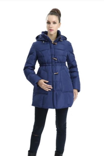 Momo Maternity Down Puffer Coat W/ Hood 
