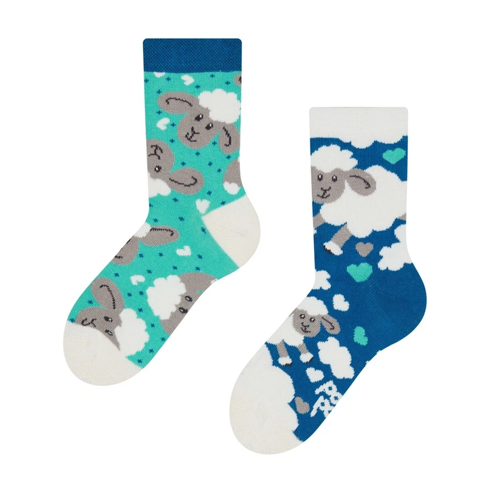 Dedoles Unisex Kids Socken "Schafe und Wolken"