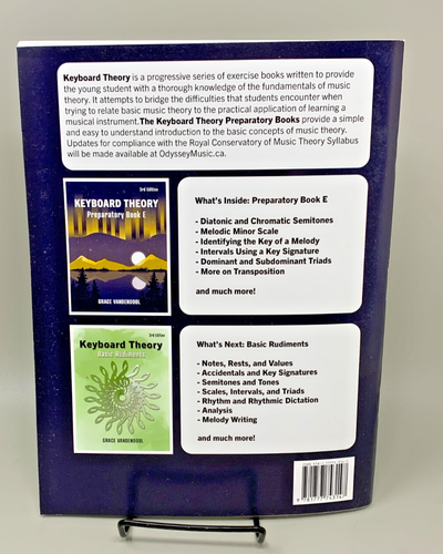 Keyboard Theory Preparatory Book By Grace Vandendool 3rd Edition - Picture 2 of 2