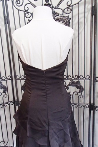 A10 ALVINA VALENTA 9788 SZ 10 CHOCOLATE $129 COCKTAIL DRESS GOWN - Picture 7 of 8