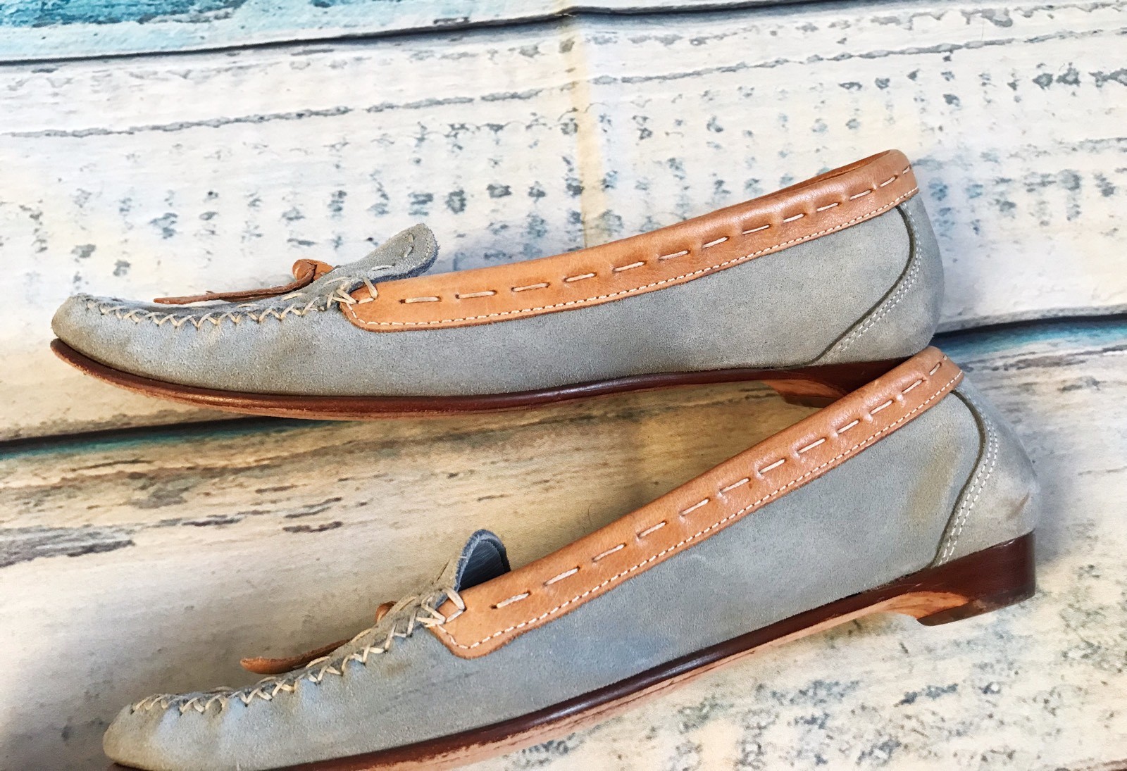 Cole Para Haan 6 B Para Cole Mujer Zapatos Mocasines Cuero Gamuza Azul Mocassins c27561 Cole Para Haan 6 B Para Cole Mujer Zapatos Mocasines Cuero Gamuza Azul Mocassins c27561